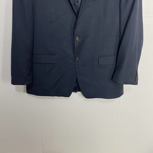 Lauren Ralph Lauren Blazer Men’s 100% Wool Navy Blue Jacket Size 46R. - Picture 2 of 12